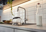 Blanco Jandora-S - 526614 - Single Lever J Shaped Kitchen Pullout Tap - Brushed Stainless Steel (Copy) (Copy)