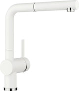 Blanco Linus-S - 516692 - Single Lever Monobloc Kitchen Tap with Pull-out Spray - Silgranit White