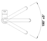 Blanco Jandora-S - 526614 - Single Lever J Shaped Kitchen Pullout Tap - Brushed Stainless Steel (Copy) (Copy)