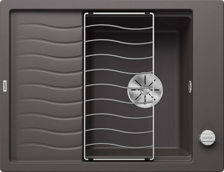 Blanco Elon 45 S - 524825 - Silgranit 1.0 Bowl Reversible Inset Sink - Rock Grey