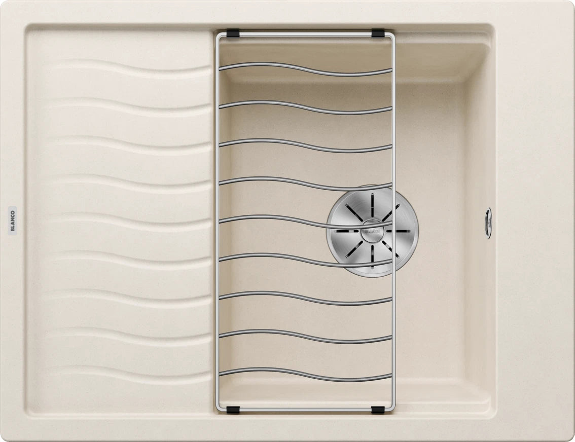Blanco Elon 45 S - 527067 - Silgranit 1.0 Bowl Reversible Inset Sink - Soft White