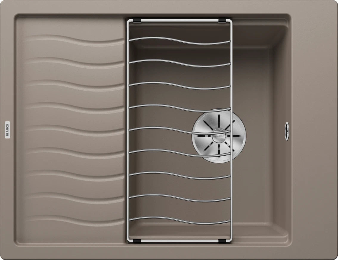 Blanco Elon 45 S - 524831 - Silgranit 1.0 Bowl Reversible Inset Sink - Tartufo
