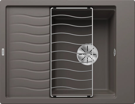 Blanco Elon 45 S - 527250 - Silgranit 1.0 Bowl Reversible Inset Sink - Volcano Grey