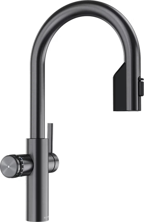 Blanco Choice ICONA-C - 527931 & 527661 - Hot, Filtered, Sparkling, Boiling Water Tap - Satin Dark Steel