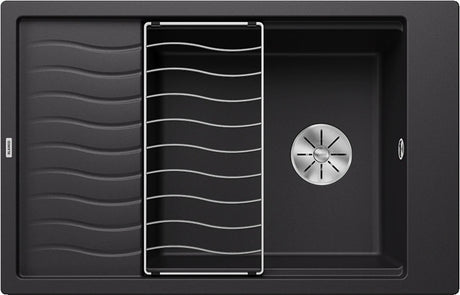 Blanco Elon XL 6 S - 525883 - Silgranit 1.0 Bowl Reversible Inset Sink - Black