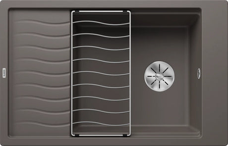 Blanco Elon XL 6 S - 527252 - Silgranit 1.0 Bowl Reversible Inset Sink - Volcano Grey