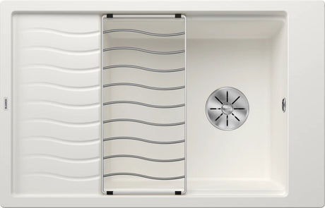 Blanco Elon XL 6 S - 524848 - Silgranit 1.0 Bowl Reversible Inset Sink - White