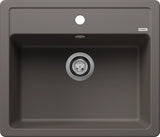 Blanco Legra 6 with Tap Ledge - 527269 - Silgranit 1.0 Bowl Inset Sink - Volcano Grey