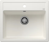 Blanco Legra 6 with Tap Ledge - 523334 - Silgranit 1.0 Bowl Inset Sink - White