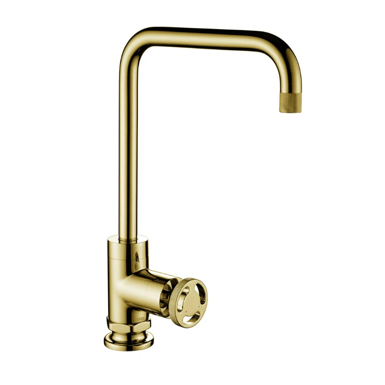 1810 Henry Holt Collection Single Lever Mixer Tap HH-SL/06/GB - Gold Brass