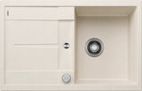 Blanco Metra 45 S - 527105 - Silgranit 1.0 Bowl Reversible Inset Sink - Soft White