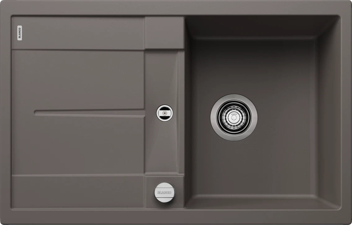 Blanco Metra 45 S - 527288 - Silgranit 1.0 Bowl Reversible Inset Sink - Volcano Grey