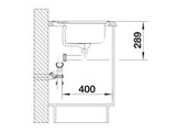 Blanco CLASSIC 40 S LH - 511125 - Stainless Steel 1.0 Bowl Inset Kitchen Sink
