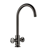 1810 Henry Holt Collection Twin Lever Mixer Tap HH-TL/05/GM - Gunmetal