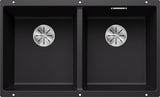Blanco Subline 350/350-U - 525987 - Undermount Sink Silgranit - Black