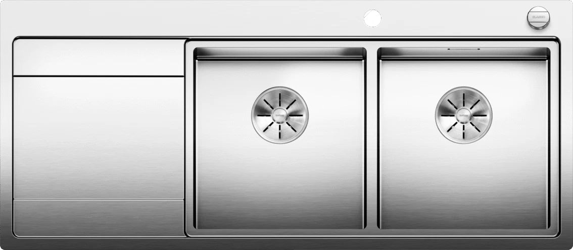 Blanco Divon II 8 S-IF RH - 521665 - Double Bowl Inset Kitchen Sink - Stainless Steel