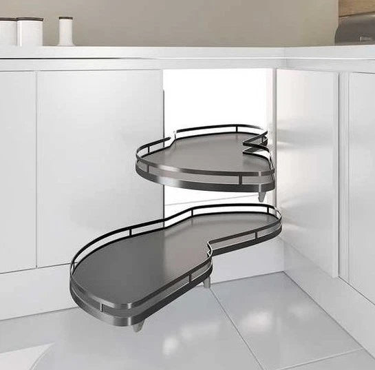 Kessebohmer LeMans Kitchen Corner Pull-Out Storage Anthracite 400mm (Stock)