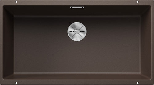 Blanco Subline 800-U - 523142 - 1.0 Bowl Silgranit Undermount Sink - Rock Grey