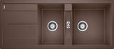 Blanco Metra 8 S - 515048 - Silgranit Reversible 1.5 Bowl Inset Sink - Coffee