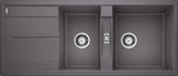 Blanco Metra 8 S - 518884 - Silgranit Reversible 1.5 Bowl Inset Sink - Rock Grey
