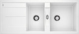 Blanco Metra 8 S - 513064 - Silgranit Reversible 1.5 Bowl Inset Sink - White