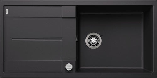 Blanco Metra XL 6 S - 525931 - Silgranit Reversible 1.0 Bowl Inset Sink - Black
