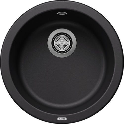 Blanco Rondo - 525959 - Silgranit Round Inset 1.0 Bowl Sink - Black