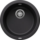 Blanco Rondo - 525959 - Silgranit Round Inset 1.0 Bowl Sink - Black
