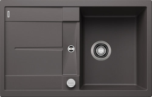 Blanco Metra 45 S - 518868 - Silgranit 1.0 Bowl Reversible Inset Sink - Rock Grey