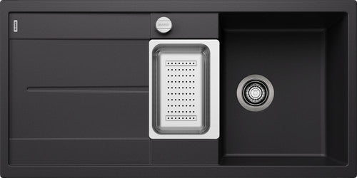 Blanco Metra 6 S - 525926 - Silgranit Reversible 1.5 Bowl Inset Sink - Black