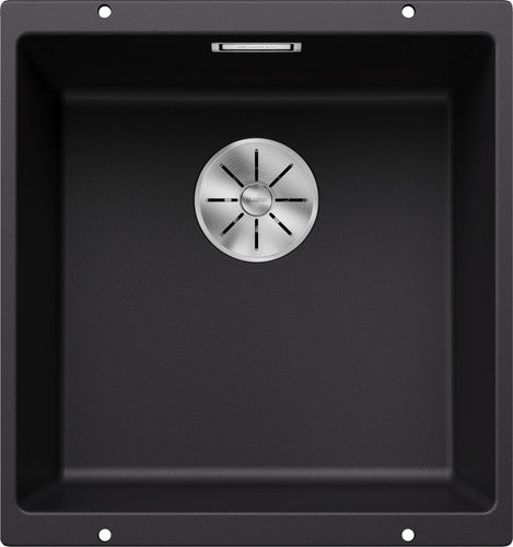 Blanco Subline 400-U - 525990 - 1.0 Bowl Silgranit Undermount Sink - Black