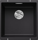 Blanco Subline 400-U - 525990 - 1.0 Bowl Silgranit Undermount Sink - Black