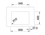 Blanco Claron 340/180-U LH - 521609 - Undermount Kitchen Sink - Stainless Steel