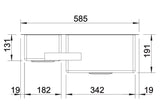 Blanco Claron 340/180-U LH - 521609 - Undermount Kitchen Sink - Stainless Steel