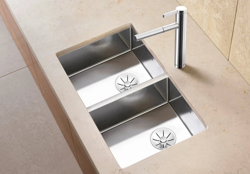 Blanco Claron 400/400-U - 521618 - Undermount Kitchen Sink - Stainless Steel
