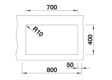 Blanco Subline 700-U - 523446 - 1.0 Bowl Silgranit Undermount Sink - White