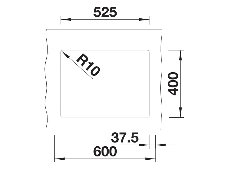 Blanco Subline 340/160-U RH - 523558 - Undermount Sink Silgranit - Anthracite