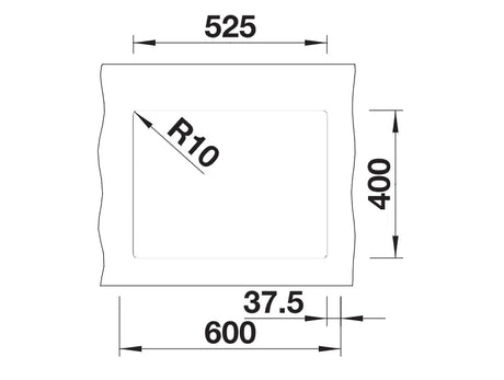 Blanco Subline 340/160-U RH - 523562 - Undermount Sink Silgranit - White