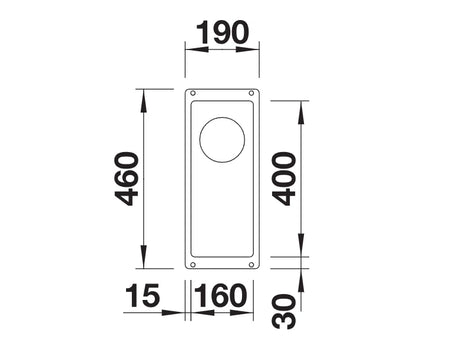 Blanco Subline 160-U - 523403 - 1.0 Bowl Silgranit Undermount Sink - Tartufo