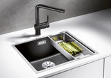 Blanco Subline 500-IF Steelframe InFino - 525997 - Silgranit 1.0 Bowl Flush Mount Inset Sink - Black