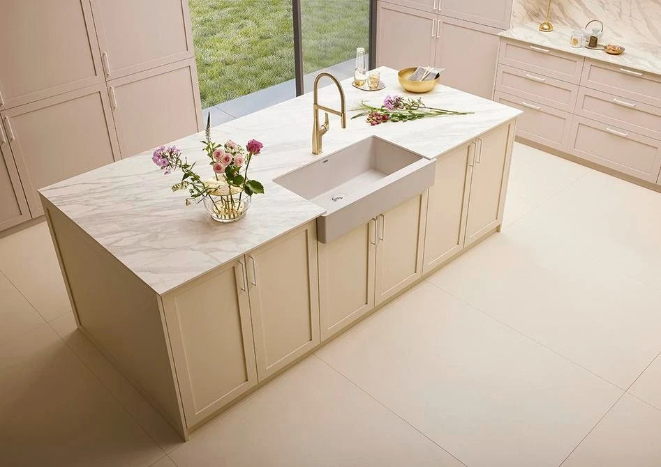 Blanco Vintera XL 9 - 526105 - Silgranit Kitchen Sink Flush or Undermount - White