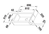 Blanco Vintera XL 9 - 526105 - Silgranit Kitchen Sink Flush or Undermount - White