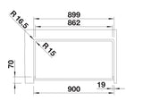 Blanco Vintera XL 9 - 526105 - Silgranit Kitchen Sink Flush or Undermount - White