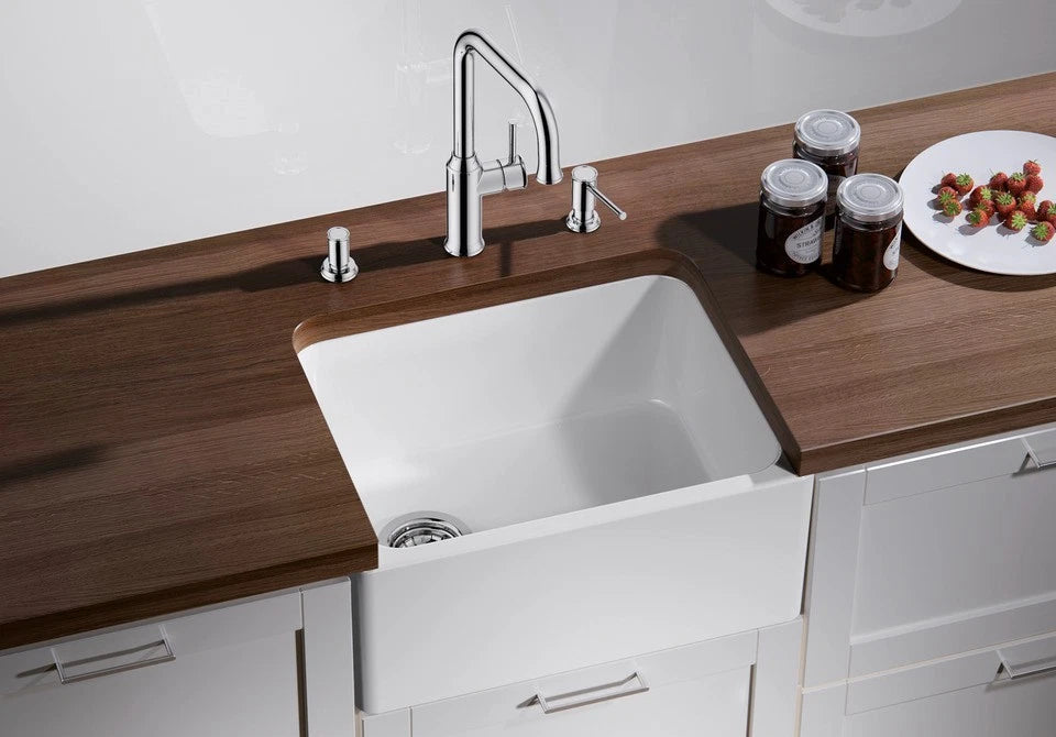 Blanco Belfast 60 Ceramic - 518497 - Crystal White Gloss 1.0 Bowl Sink