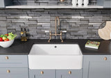 Blanco Villae Farmhouse Ceramic - 525163 - Crystal White Gloss 1.0 Bowl Sink