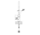 Blanco Carena-S Vario - 521368 - Single Lever Monobloc Kitchen Tap with Pull-out Spray - Silgranit White/Chrome