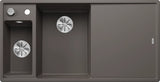 Blanco Axia III 6 S Left Hand - 527226 - Silgranit 1.5 Bowl Inset Sink - Volcano Grey
