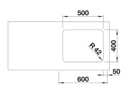Blanco Solis 500-U - 526122 - Undermount Kitchen Sink - Stainless Steel