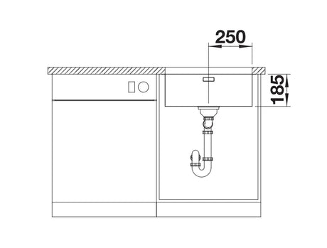 Blanco Solis 500-U - 526122 - Undermount Kitchen Sink - Stainless Steel