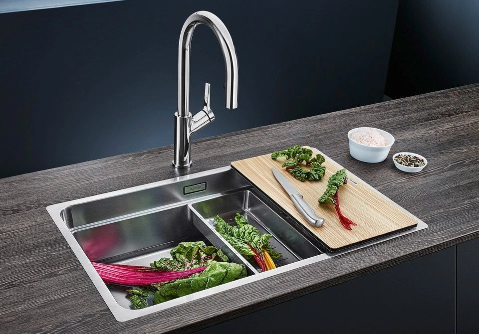 Blanco Etagon 700-IF - 524272 - Single Bowl Inset Kitchen Sink - Stainless Steel